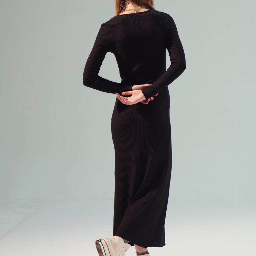 Re-New Button Down Ribbed Dress - For Days - Picture 3 of 5
